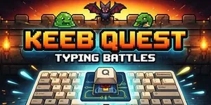 Keeb Quest: Typing Battles 游戏封面图 1