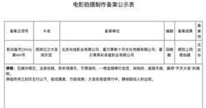 《西游记之大圣闹天宫》电影概念海报,画面为身披金甲、手持金箍棒的孙悟空立于云海之上,背景为燃烧的南天门与暗红天空,海报右下角标注片名及‘田晓鹏导演’字样。