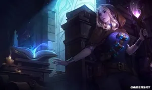 《英雄联盟》中拉克丝与恶魔小丑的对比图,两人并排站立,姿势高度相似,均呈双手张开、微微仰头的造型,背景为简约深色,用于说明社区调侃的‘一体两面’梗