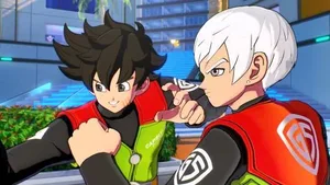 《龙珠:超宇宙3》游戏LOGO图,黑色背景上居中显示白色与金色渐变的‘DRAGON BALL SPARKING! ZERO’字样及龙珠图标