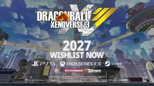 《龙珠:超宇宙3》游戏LOGO图,黑色背景上居中显示白色与金色渐变的‘DRAGON BALL SPARKING! ZERO’字样及龙珠图标