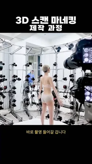 《剑星》体模myboo晒3D扫描幕后：真人模型精准还原身材